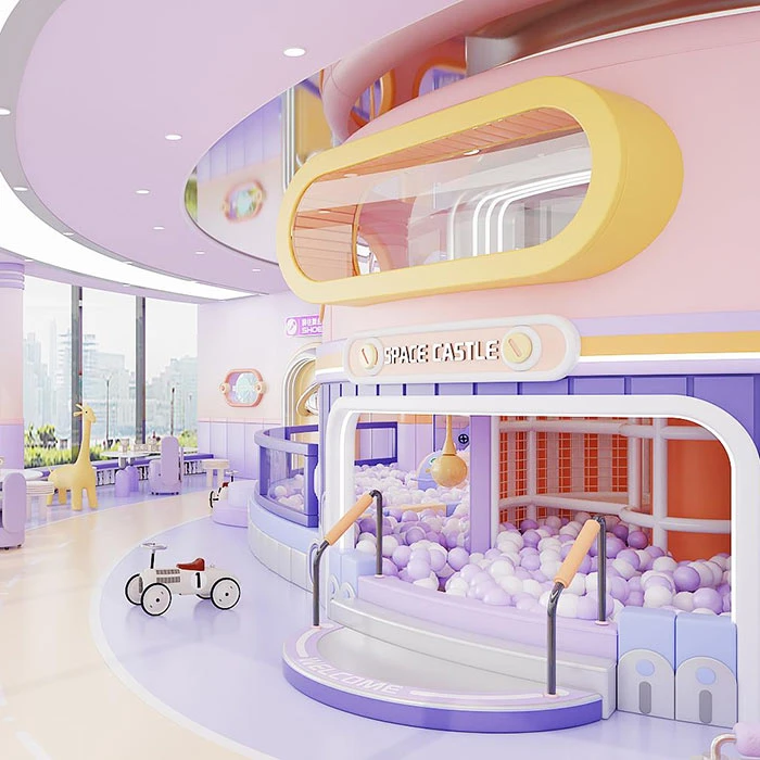 Purple Fantasy Theme Indoor Soft Playground