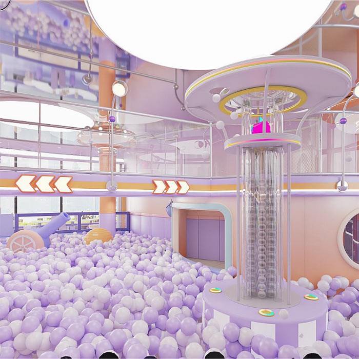 Purple Fantasy Theme Indoor Soft Playground